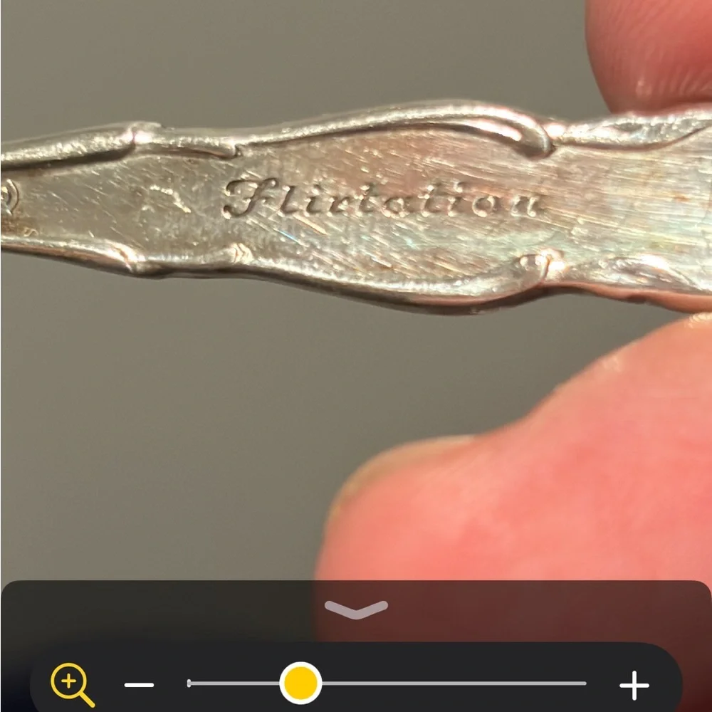 Silver plated fork and spoon